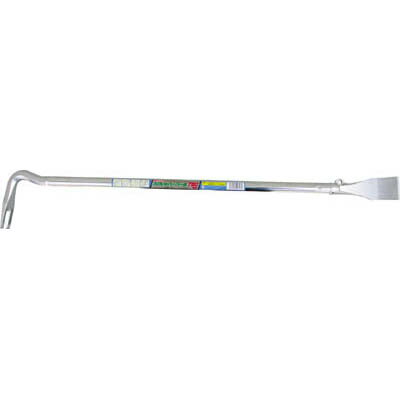 ↑↑↑正確な在庫状況は上記バナー「在庫状況を確認する」をクリックして頂き、必ずご確認ください。&nbsp;&nbsp;&nbsp;■高所作業の安全ロープ用穴付です。■頭部はハンマーで叩きやすい形状、尾部は幅広で薄く、すき間に食い込みます。■尾部はワイド幅のスクレーパーで頭部は壁際の釘が抜きやすいです。■クロムメッキ仕上げです。C1360●全長(mm):600●刃幅(mm):45材質仕上・機械構造用炭素鋼・鋼管※メーカーの都合により、パッケージ・仕様等は予告なく変更になる場合がございます。釘抜き、テコ(重量物の移動)作業、スクレーパー作業に。