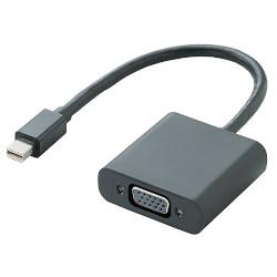 エレコム ELECOM AD-MDPVGABK ブラック Mini DisplayPort-VGA 変換アダプタ ADMDPVGABK