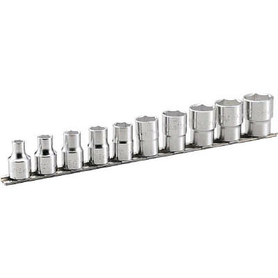 TONE トネ HS410 ソケットセット 6角・ホルダー付 10pcs