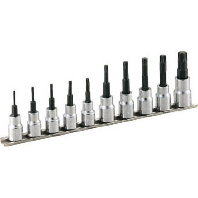 TONE(トネ) HTX310 トルクスソケットセット 強力タイプホルダー付 10pcs