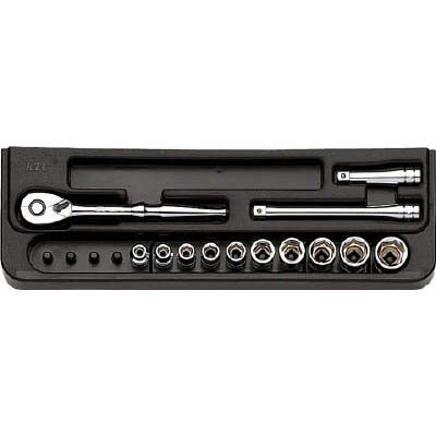 Socket Wrench - 京都機械工具 TB214 6.3sq.ソケットレンチセット 17点 TB214