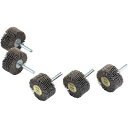 トラスコ中山 YS425320 軸付ソフトホイール 外径40X厚25X軸6 5個入 320♯