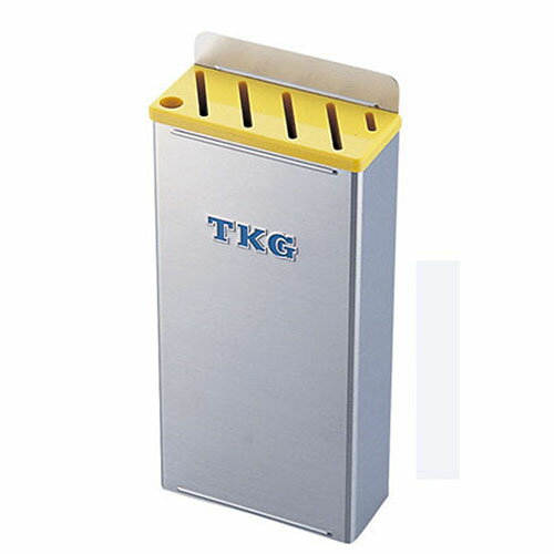 遠藤商事 18-8プラ板付カラーナイフラック 小 Aタイプ 黄