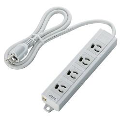 ���쥳��(ELECOM) T-ECOH3410NM(���졼) �ޥ��ͥåȼ�PC���å� ��Ĺ������ 3�ԥ� 4�ĸ� 1m