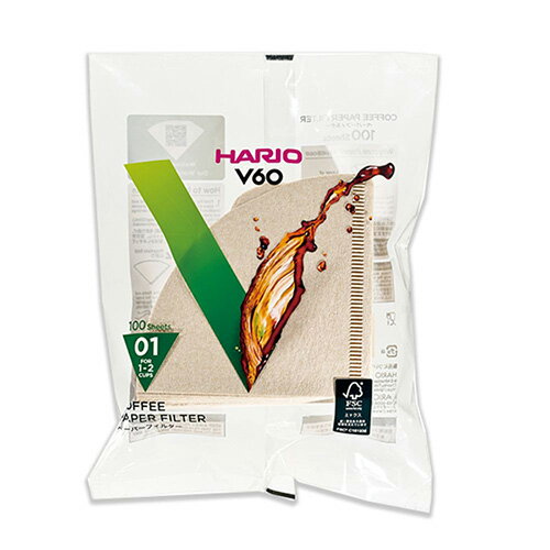 ハリオ HARIO V60用ペーパーフィルター01M 100枚入リ VCF-01-100M