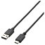 쥳(ELECOM) U2C-AC40BK(֥å) USB2.0֥ A-TypeC 4m