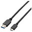 쥳(ELECOM) USB3-AC05BK(֥å) USB3.1֥ A-TypeC 0.5m