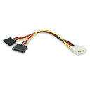 StarTech(スターテック) PYO2LP4SATA 電源分岐ケーブル ペリフェラル-2x SATA 0.3m