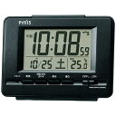 SEIKO NR535K(黒メタリック) PYXIS 電波目覚まし時計