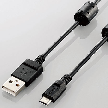 エレコム(ELECOM) DGW-AMBF15BK ブラック DGW-AMBFBKシリーズ カメラ接続用USBケーブル 1.5m