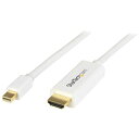 StarTech(スターテック) MDP2HDMM1MW(ホワイト) Mini DisplayPort - HDMI変換アダプタケーブル 1m(2)