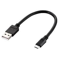 ���쥳��(ELECOM) MPA-AMB2U02BK �֥�å� microUSB�����֥� 2A�б� 0.2m