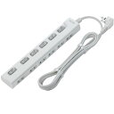 エルパ(ELPA) LEDランプスイッチ付タップ 横差し 6個口 2m WLS-LY6200REB