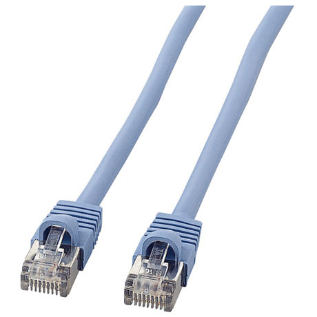 樂天商城 - サンワサプライ KB-STP-03LBN ライトブルー STPエンハンスドカテゴリ5単線ケーブル 3m KBSTP03LBN