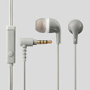 エレコム(ELECOM) EHP-CN300MGY(グレー) スマートフォン用ステレオヘッドホンマイク