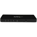 StarTech スターテック ST124HD4K(ブラック) 4出力対応 4K HDMI 分配器スプリッター アルミ筐体 ST124HD4K