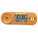 SEIKO CQ147B(茶) 電波目覚まし時計 Rilakkuma(リラックマ)