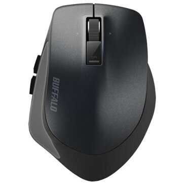 バッファロー(BUFFALO) Premium Fit Lサイズ BSMBB500LBK(ブラック) ワイヤレスBlueLEDマウス Bluetooth接続 5ボタン