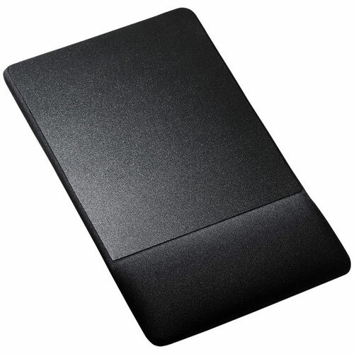サンワサプライ MPD-GELNNBK(ブラック) リストレスト付きマウスパッド 布素材 高さ標準
