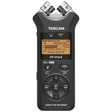 TASCAM タスカム リニアPCMレコーダー ICレコーダー ブラック DR-07MK2JJ 高音質録音/音楽制作