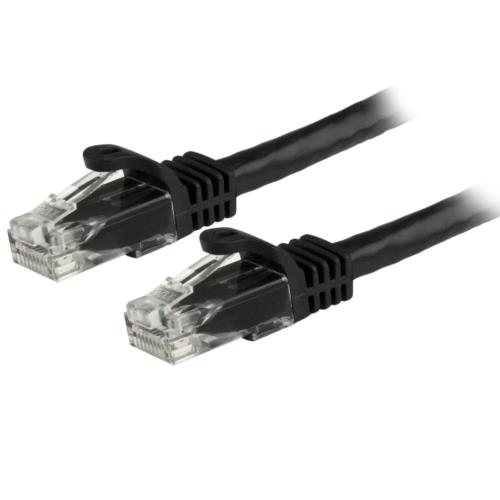 Cross （5 m+） - StarTech スターテック N6PATCH75BK ブラック LANケーブル Cat6 爪折れ防止 22.8m