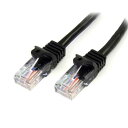 StarTech(スターテック) 45PAT50CMBK 0.5m Cat5e LANケーブル 爪折れ防止 ブラック(2)