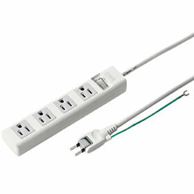 サンワサプライ 電源タップ 4個口 上挿し 2.5m TAP-N3425SWN