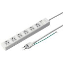 サンワサプライ 電源タップ 6個口(上挿し) 2.5m TAP-N3625MGN(ホワイト)(2)