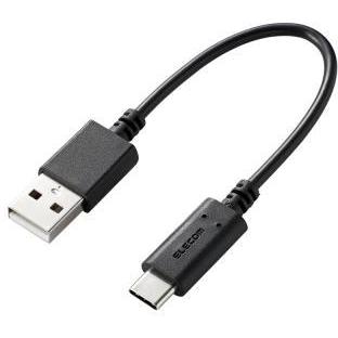 쥳(ELECOM) MPA-AC01BK ֥å USB2.0֥  A-C 0.1m