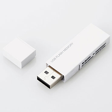 エレコム(ELECOM) MF-MSU2B16GWH(ホワイト) MF-MSU2BWHシリーズ USB2.0メモリ 16GB