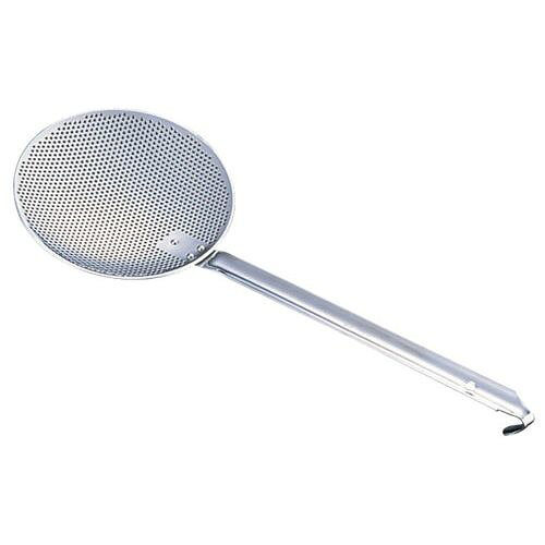 三宝産業 UK 18-8パンチング丸カス揚 板ハンドル 23cm