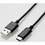 쥳(ELECOM) U2C-AC10NBK(֥å) U2C-ACNBK꡼ USB2.0֥ 1.0m