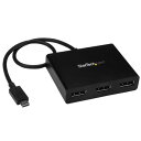 StarTech(スターテック) MSTCDP123DP USB-C - 3ポートDisplayPortアダプタ MSTハブ Windowsのみ対応