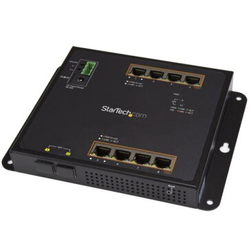 StarTech IES101GP2SFW GbE対応マネージスイッチ 8ポートPoE+/2ポートSFP