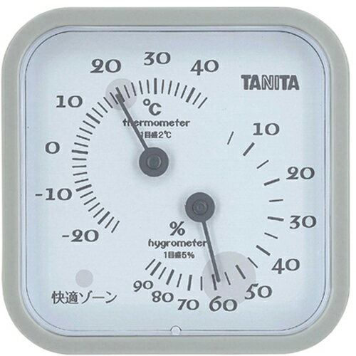 タニタ(TANITA) 温湿度計 TT-557-GY グレー