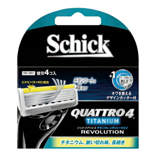Schick シック・ジャパン クアトロ4 チタニウム レボリューション 替刃 4コ入