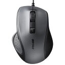 バッファロー(BUFFALO) BSMBU300BK(ブラック) USB 有線BlueLED光学式マウス 静音 5ボタン