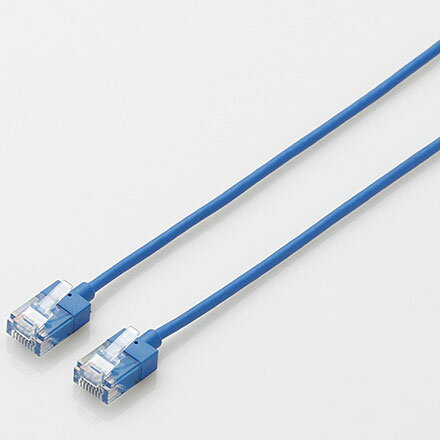 エレコム(ELECOM) LD-GPASS/BU5 ブルー カテゴリー6A対応LANケーブル 超スリム&コンパクト 5m