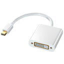 サンワサプライ AD-MDPDVA01(ホワイト) ミニDisplayPort-DVI変換アダプタ 0.1m