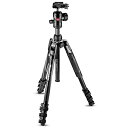 マンフロット Manfrotto MKBFRLA4BK-BH ブラック シルバー Befree Advanced アルミニウムL三脚キット MKBFRLA4BKBH