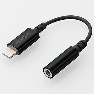 エレコム(ELECOM) MPA-L35DS01BK(ブラック) Lightning-φ3.5mmステレオミニジャック変換ケーブル 0.1m エレコム(ELECOM) MPA-L35DS01BK(ブラック) Lightning-φ3.5mmステレオミニジャック変換ケーブル 0.1m