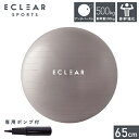 エレコム ELECOM HCF-BB65GY グレー バランスボール 65cm