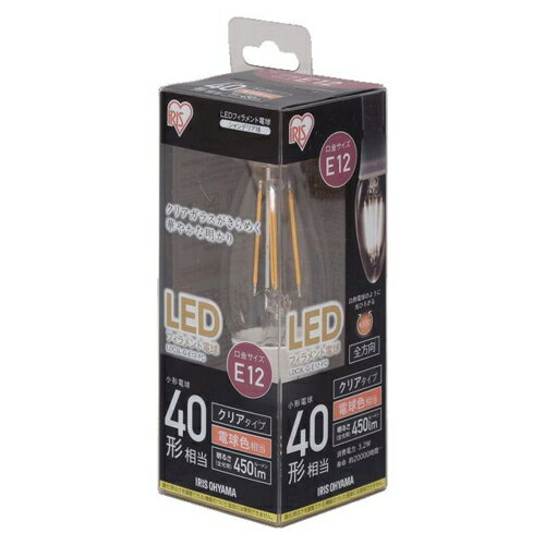 �A�C���X�I�[���}(Iris Ohyama) LDC3L-G-E12-FC LED�t�B�������g�d��(�d���F) E12���� 40W�`���� 450lm