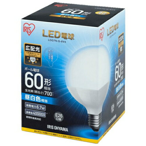 �A�C���X�I�[���}(Iris Ohyama) LDG7N-G-6V4 LED�d��(�����F) E26���� 60W�`���� 700lm