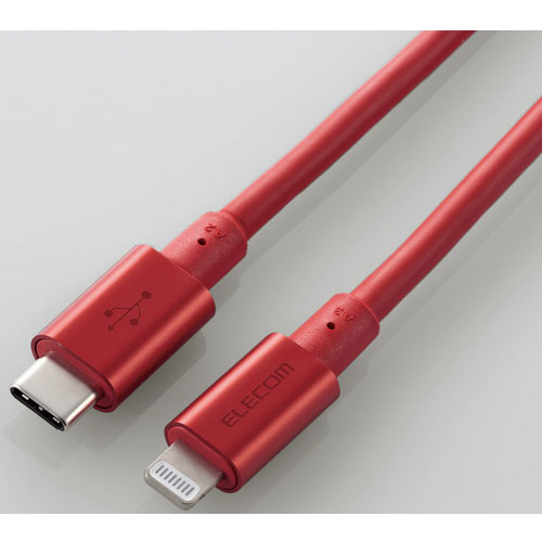 エレコム(ELECOM) MPA-CLPS20RD(レッド) USB-C to Lightningケーブル 2m エレコム(ELECOM) MPA-CLPS20RD(レッド) USB-C to Lightningケーブル 2m