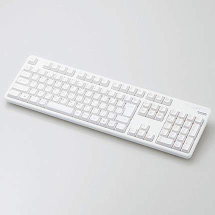 エレコム(ELECOM) TK-FDM106TWH ホワイト 無線キーボード 109キー 日本語配列