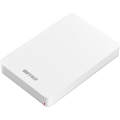 バッファロー(BUFFALO) HD-PGF2.0U3-BWHA ホワイト ポータブルHDD 2TB USB3.1 Gen1 /3.0/2.0接続 耐衝撃