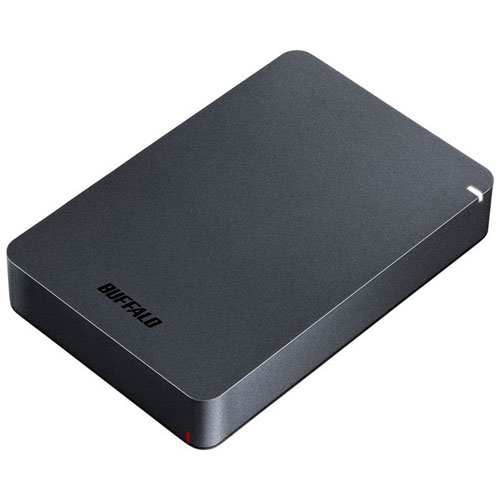 バッファロー BUFFALO HD-PGF4.0U3-GBKA ブラック ポータブルHDD 4TB USB3.1 Gen1 3.0 2.0接続 耐衝撃 HDPGF40U3GBKA