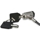 StarTech(スターテック) LTLOCKKEY(シルバー&ブラック) パソコンセキュリティワイヤーロック 2m シリンダ錠タイプ