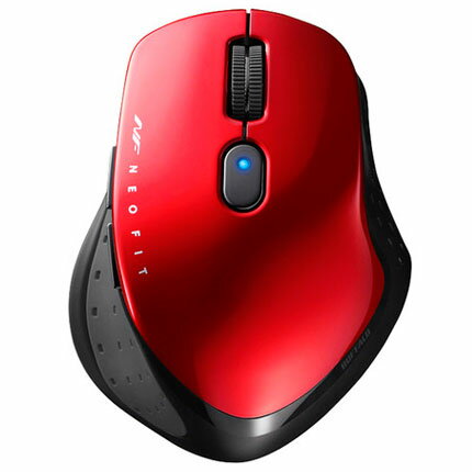 バッファロー(BUFFALO) BSMBW510MRD(レッド) USB Type-A BlueLED光学式マウス 5ボタン